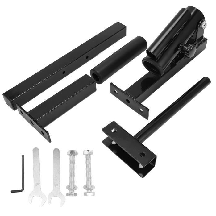 Barre en T pour poteau de plate-forme - Fixation de poteau - Noir