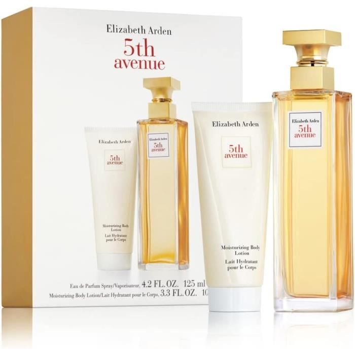Coffret Eau de Parfum - ELIZABETH ARDEN - 5th Avenue - Floral - Hydratant - Cadeau Femme