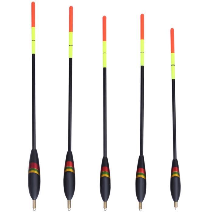 LSHEL 10 Pièces Pêche Bobber Liège Flotteur De Pêche Slip Bobbers Balsa Bois 1G 13.4CM / 5.3IN FL2