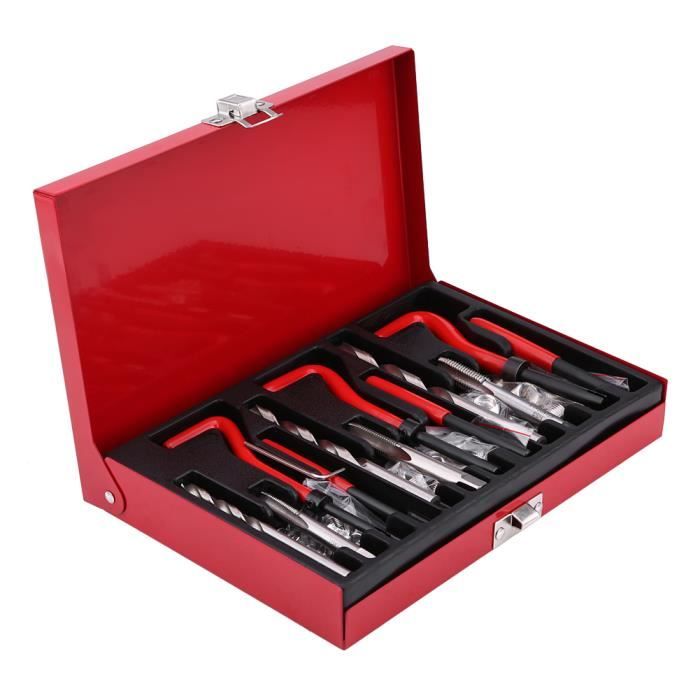 Kit Réparation Filetage M10 X 1.0 – 10 Inserts Acier Inoxydable + 1 Taraud Acier Rapide, Pour Moteurs, Générateurs