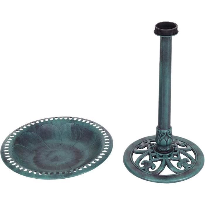 Meilleurs prix pour GOPLUS Mangeoire à Oiseaux sur Pied avec Plateau D.50cm,Abreuvoir Oiseaux H.72CM en PP,Bain d'Oiseaux avec Un Oiseau Décoratif,Vert