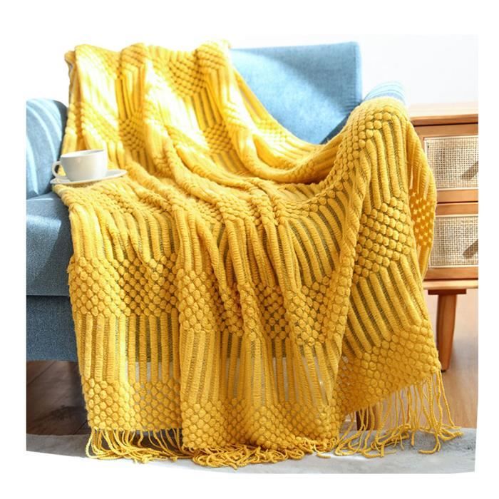 Châle Oversize Pour Homme En Laine Douce - Cachemire Rayé Marron 80x40 Pouces - Fait Main En Inde