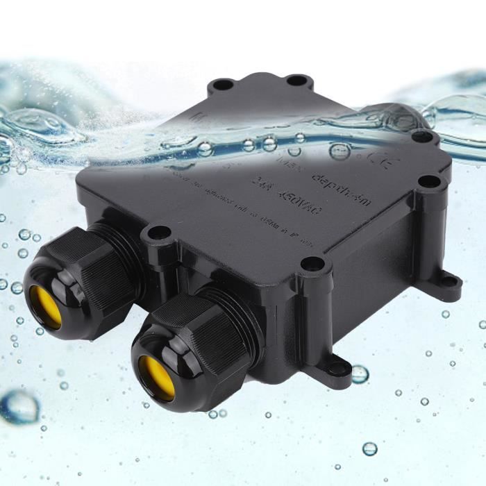 QWORK® Boite De Dérivation Étanche Exterieur, 150 X 150 X 90 Mm, Coffret Electrique Étanche IP65 Avec Couvercle Transparent à Charnière