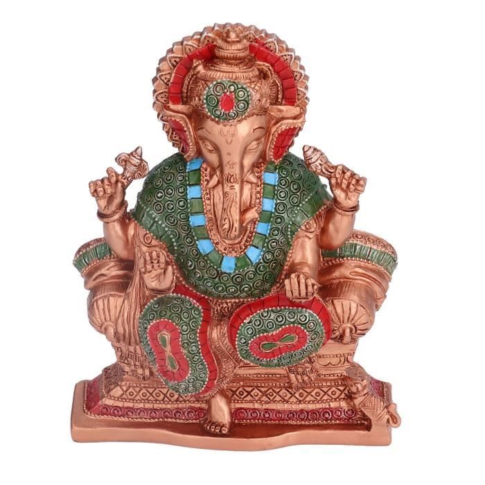 HURRISE Statues de Ganesha Buddah Statut Éléphant Forme Résine 18 cm