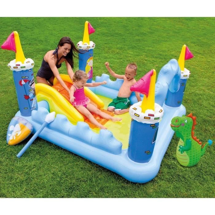 Intex Piscine Gonflable Enfant Aire De Jeux Aquatique Chateau Medieval 185 X 152 X 107 Cm Achat Vente Jeux De Piscine Cdiscount