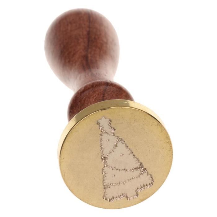 Sceau à Cire Avec Poignée Bois Et Motif Cœur - Tampon Pour Lettres, Invitations, Cartes Et Décorations Vintage - 6