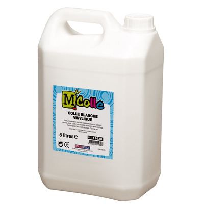 MAJUSCULE Colle blanche super vinylique - jerrican de 5l