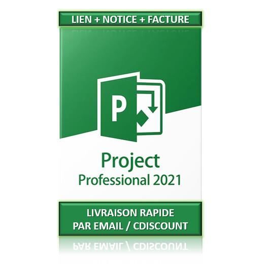 Microsoft Project 2021 Professionnel – 1 PC – Clé licence à télécharger