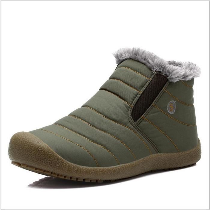 " Hommes Hiver Neige Chaussures Bottines légers... BLEU ...