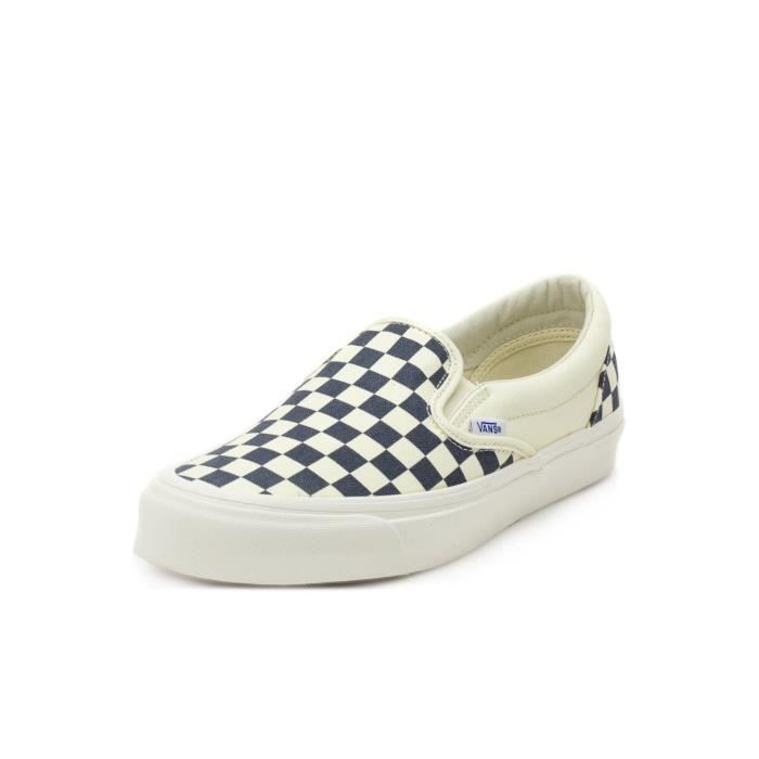 vans slip on blanches