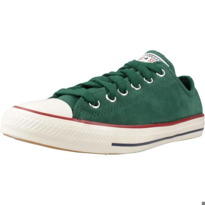 Converse Sport > Zapatillas Hombre Modèle Chaussure Converse Modèle Chuck Taylor All Star Suede - Coleur Vert