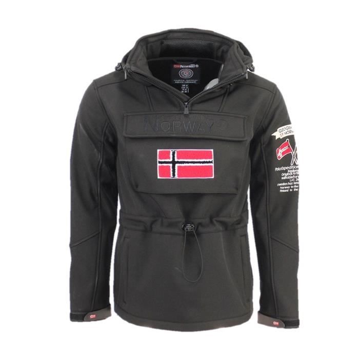Softshell Homme Geographical Norway Target Noir