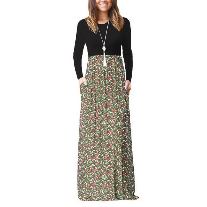 robe longue col rond