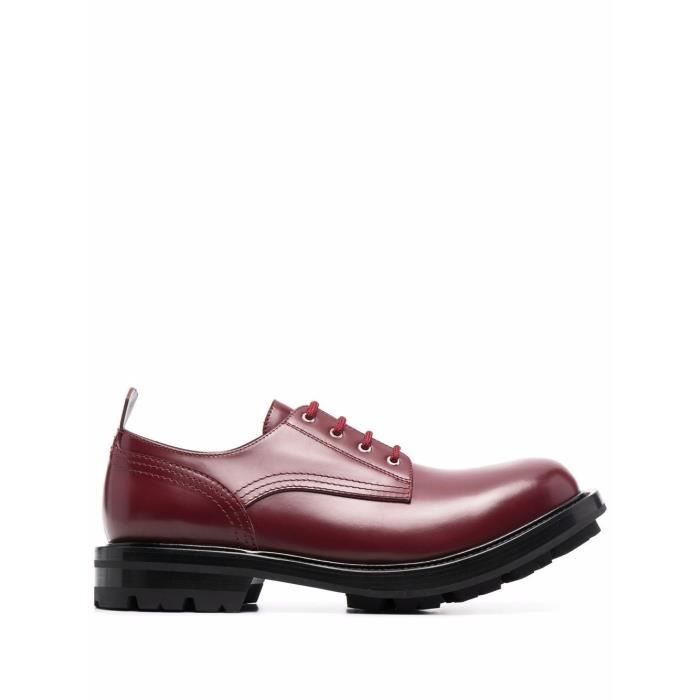 ALEXANDER MCQUEEN HOMME 652663WHZ806090 BORDEAUX CUIR CHAUSSURES