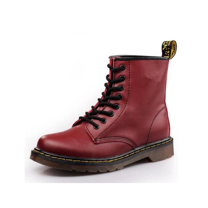 Botte top rouge homme