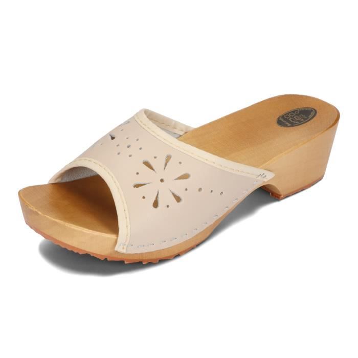 bush Be surprised Unavoidable Femme Sabots Lady en Bois Semelle antidérapante à Enfiler Bout Ouvert  dessus en cuir 3-8 Sandale UK Vêtements et accessoires pour femme Vêtements  et accessoires PI9590669