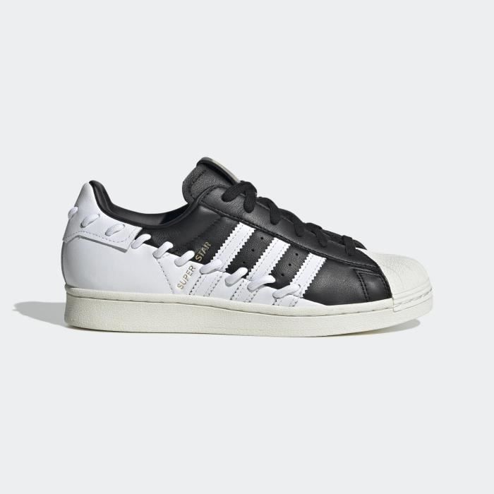 ADIDAS SUPERSTAR W SNEAKERS NERO BIANCO DONNA GX3419 37 1 3