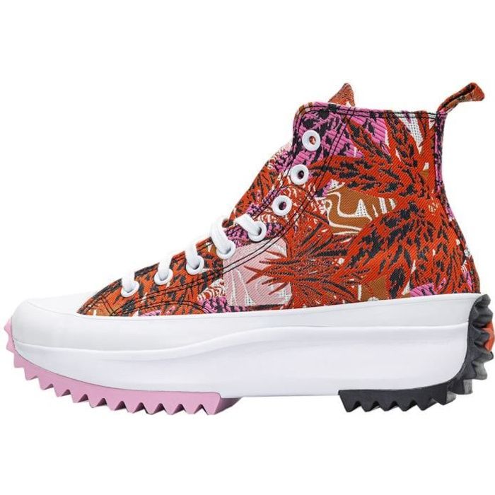 Converse run star hike rouge femme sale