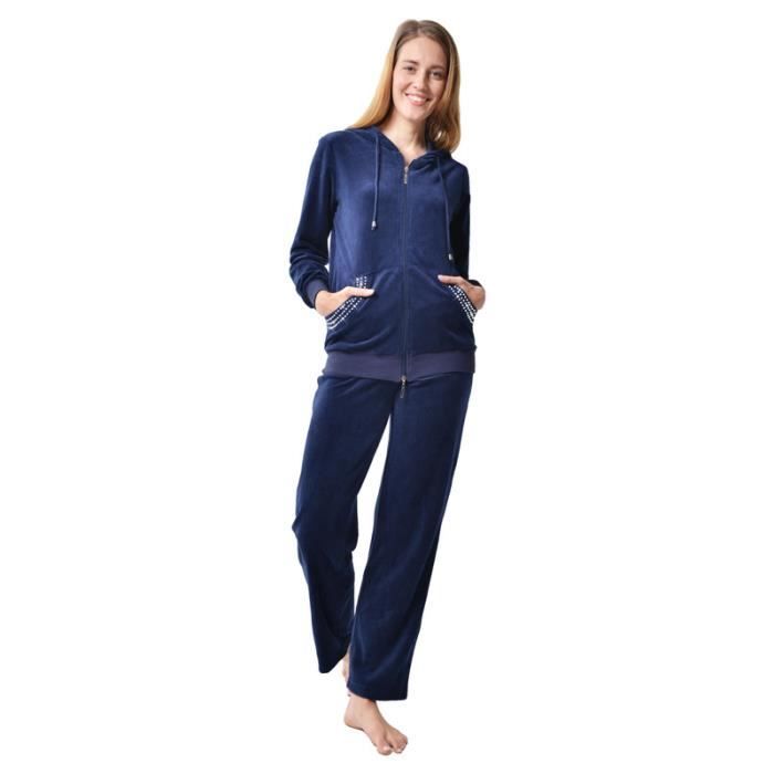 RAIKOU Survetement Femme Velours Tenue de Sport Femme Ensemble