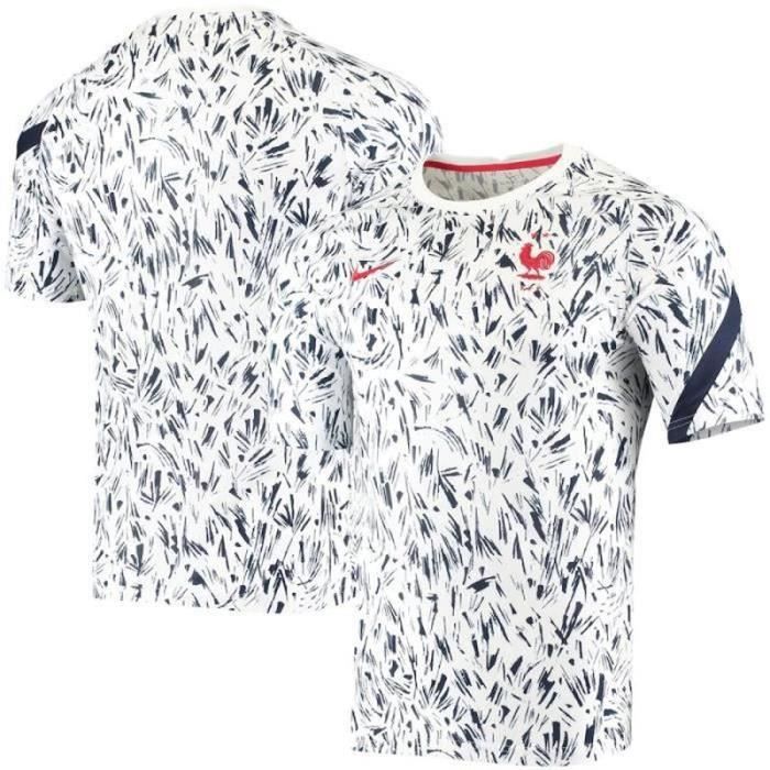 Maillot fff blanc 2 etoiles sale