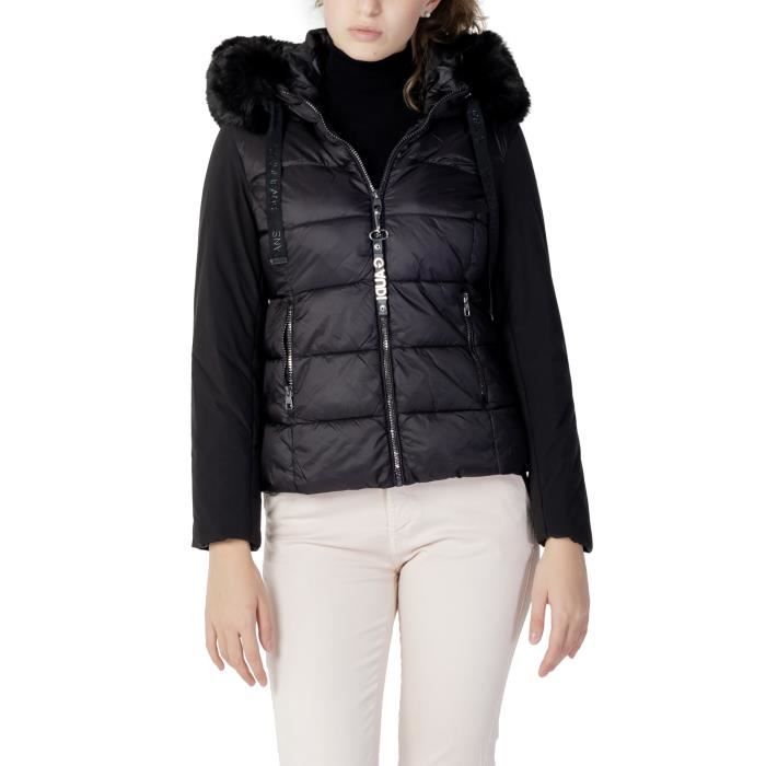 Veste Femme GAUDI JEANS Noir Polyester Fermeture eclair Hiver Noir Cdiscount Pret a Porter