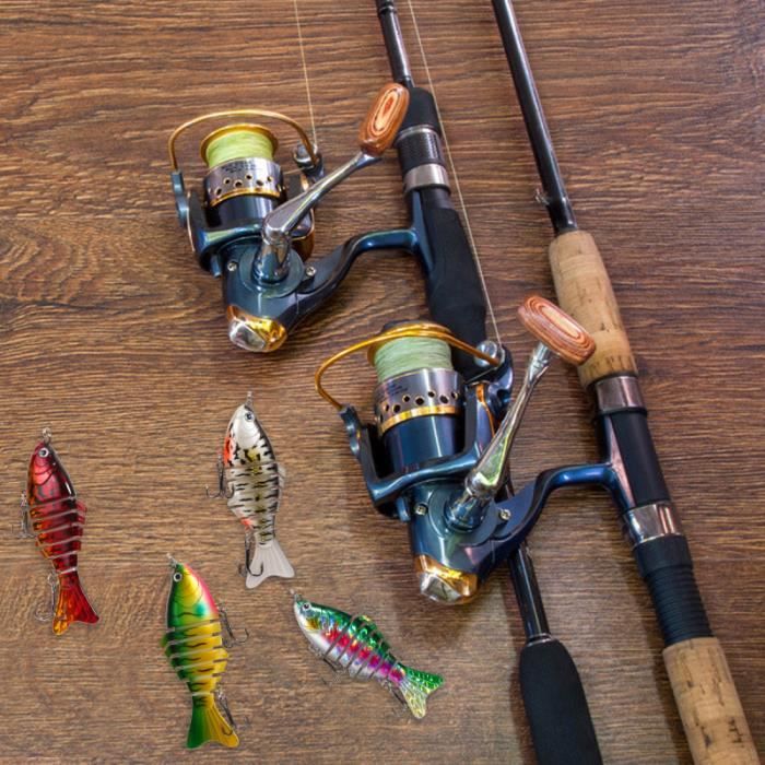 S Leurres De Pêche Multi-articulés D'eau Douce D'eau Salée Avec Des Peche Carnassier