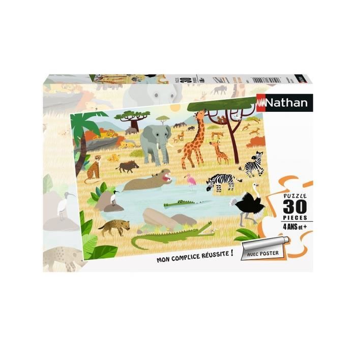 Nathan Kinderpuzzle 30 Teile – T'choupi Auf Dem Bauernhof, Für Kinder Ab 4 Jahren, 30x23 Cm, Aus Europa