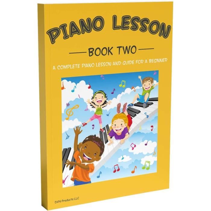 Livre De Leçons De Piano Pour Débutants - 88 Autocollants Notes Couleur | Apprentissage Lecture De Partitions