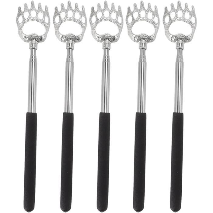 Cuisson Sans Brûlure Fourchettes Télescopiques Yosoo - Lot De 5 En Inox - Longueur Réglable 22-64 Cm - Pour BBQ, Desserts Forchetta Allungabile