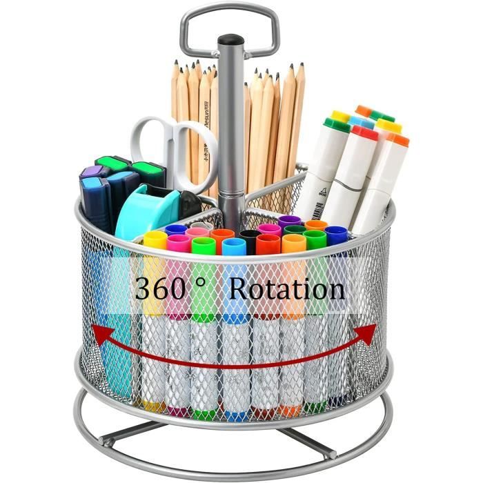 Suwang Organisateur De Bureau En Bois, Porte-stylos Rangement De Bureau