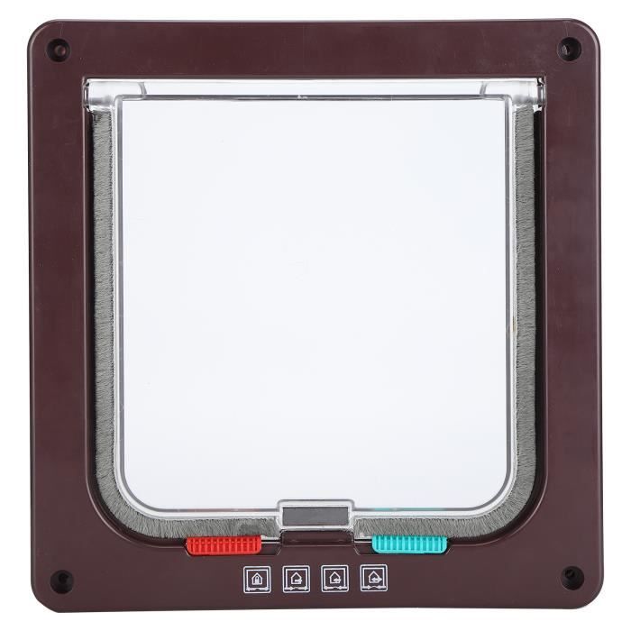 Comparer les prix de Porte à rabat pour animaux - SURENHAP - Marron - 150-155 cm - Sécurité - Magnétique