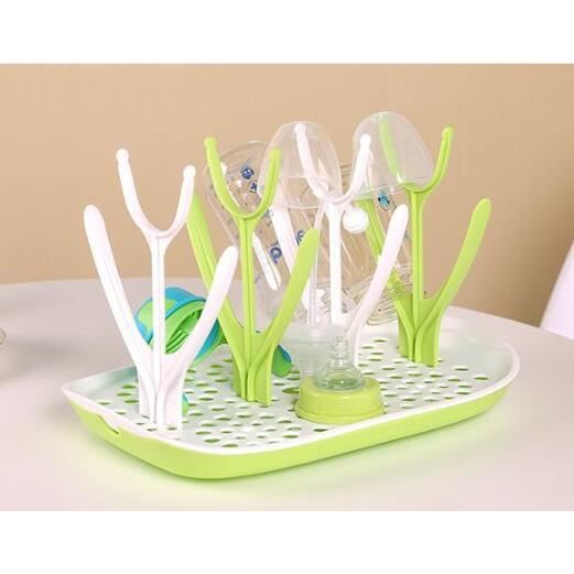 biberons et accessoire /Égoutte-Biberons Arbre S/èche Nettoyage Biberon Patch Egouttoir Gazon Vert pour petites bouteilles en verre
