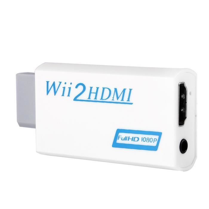 Adaptateur Wii vers HDMI, mode d'entrée vidéo pris en charge Console Wii  480i 480p 576i Connecteurs de sortie HDMI x 1, prise