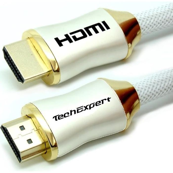 Cable hdmi 2.1 8K 4K 120Hz UHD HDR eArc 3m 48Gb/sec. TechExpert - Cdiscount  TV Son Photo