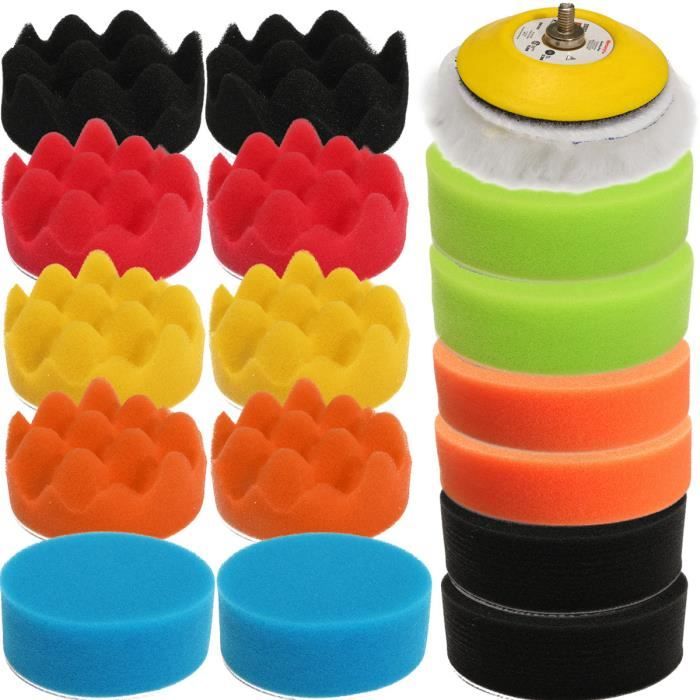 PLAFOPE Lot de 3 éponges de polissage pour pneus de voiture