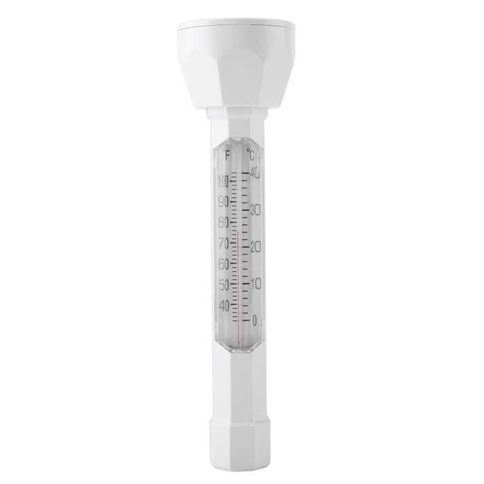 Thermomètre Flottant Pour Piscine - Sonde à Corde, Plage 0 à 50°C - Facile à Lire, Sans Pile - Pour Piscine, Spa, Aquarium, étang