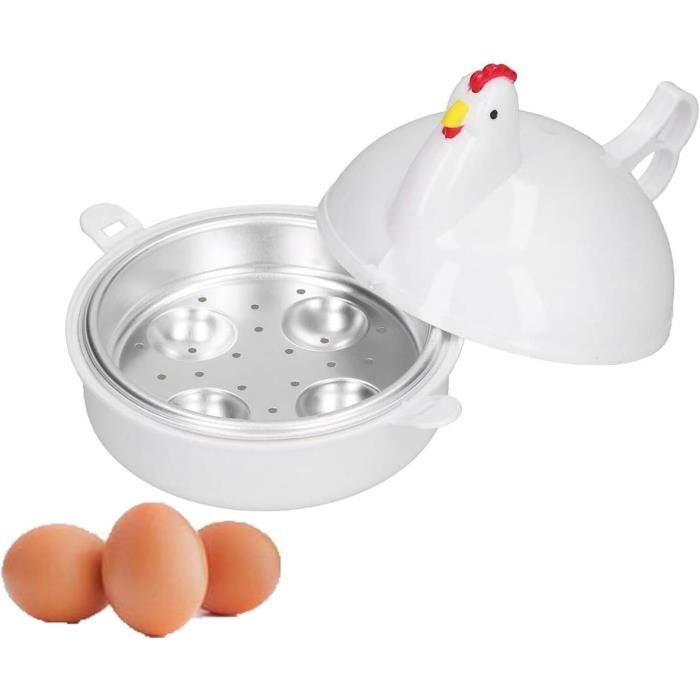 Cuiseur à œufs électrique En Forme De Poule - Parfait Pour Micro-ondes | Petit Déjeuner Sain Et Rapide - 9