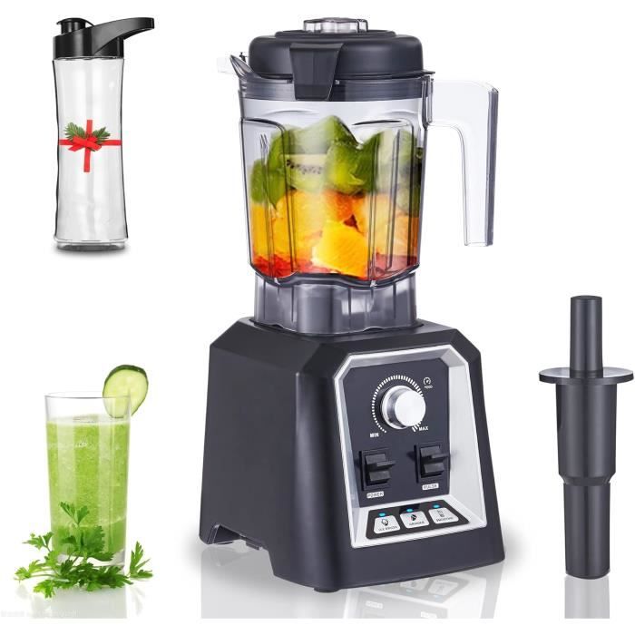BioloMix Blender Professionnel 2200 W – Smoothies & Soupes Parfaits, 2 L Tritan Sans BPA