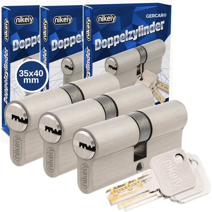 Lot De 3 écrous à Bascule Verrouillables VW 7D4071734 - Pour Porte-vélos, Avec Serrure Identique Et Clés