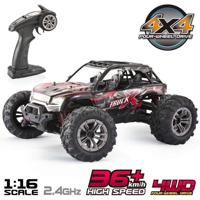 VATOS - Voiture Télécommandée 4WD - 26 km/h - Tout Terrain - Noir - Pour  Adulte et Enfant 8+ ans - Cdiscount Jeux - Jouets