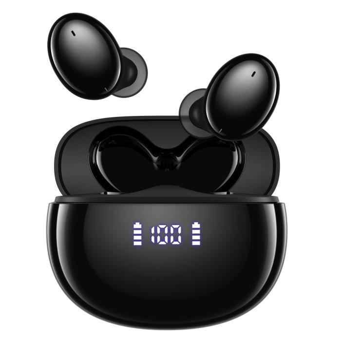 Écouteur Sans Fil VEATOOL Oreillette Bluetooth 5.1 Casque Son Hi-Fi Stéréo Étanche IPX7 40H d'Autonomie