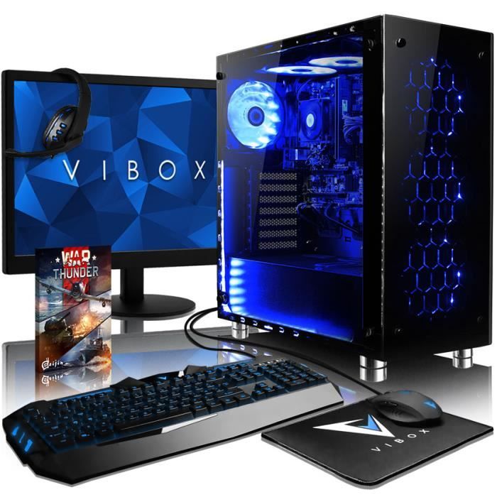 VIBOX Nebula GLR550T-60 Pack PC Gamer - AMD 6-Core, GTX 1050 Ti - Gaming  Ordinateur de Bureau avec 16 Go RAM, 2 To HDD, Pas de - Cdiscount  Informatique