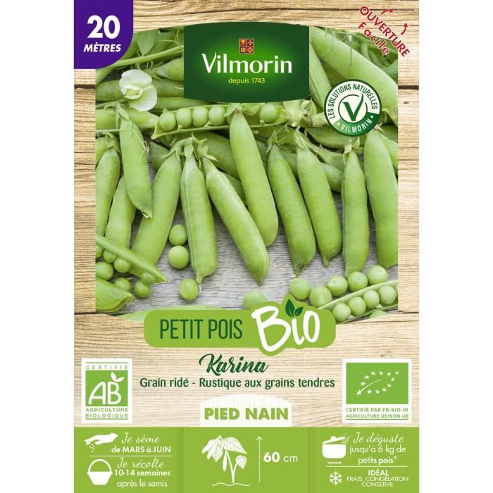 Légumes Bio Pois Rondo 150 graines 