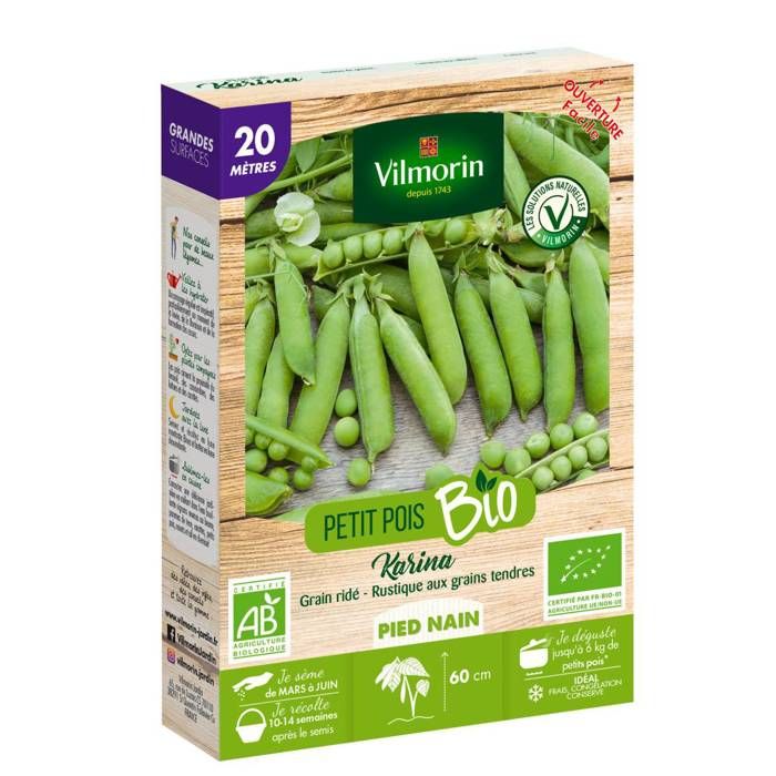 Légumes Bio Pois Rondo 150 graines Légumes Bio Pois Rondo 150 graines