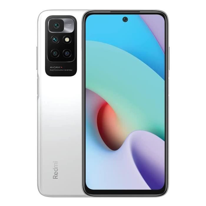 XIAOMI Redmi 10 6+ Quatre Caméras IA 50 MP Écran FHD+ 90 Hz MediaTek Helio G88 Batterie 5000 mAh type MIUI 12.5 - vue 1