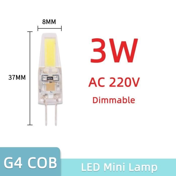 AMPOULE LED,G4 AC 220V 6W20pcs led bulbCold whiteAmpoule G4 G9