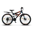Vélo tout terrain Licorne Bike Strong 2D - Schwarz/Blau/Orange - 26", 27,5", 29"-1