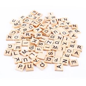 Lettre En Bois Style Scrabble - 10x10cm - Support à Décorer - MegaCrea