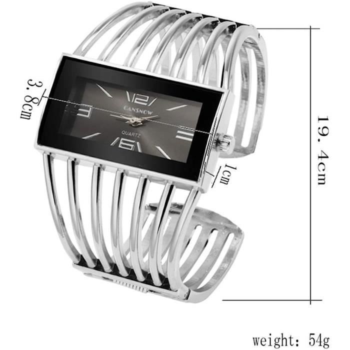 Montre femme bracelet sale ouvert