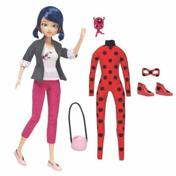 Bandai Miraculous Ladybug - Pack de 2 Poupées Mannequin 26 cm & Miraculous Ladybug - Poupée Mannequin 26 cm Rena Orange Bandai Miraculous Ladybug - Pack de 2 Poupées Mannequin 26 cm & Miraculous Ladybug - Poupée Mannequin 26 cm Rena Orange
